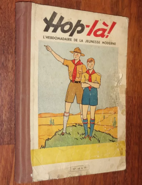 HOP-LA ! Reliure album recueil éditeur du n° 66 à 91 1939 complet 26 numéros
