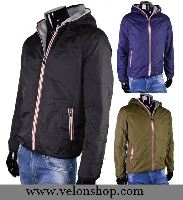 Giubbino Giubbotto Uomo Stile K-wai Impermeabile imbottito con cappuccio VELON