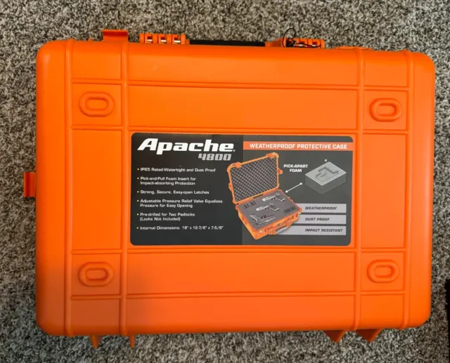 APACHE 4800 Weatherproof Protective Case WITH EMERGENCY SURVIVAL GEAR  PREPPER