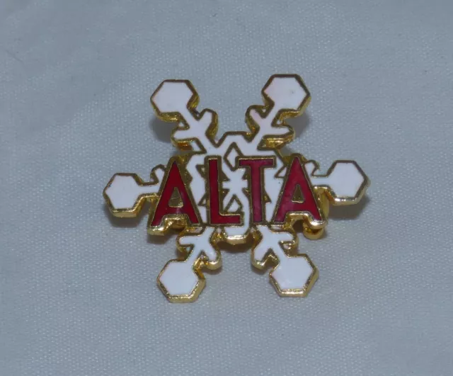 ALTA Skiing Ski Pin Badge UTAH Resort Souvenir Travel Lapel