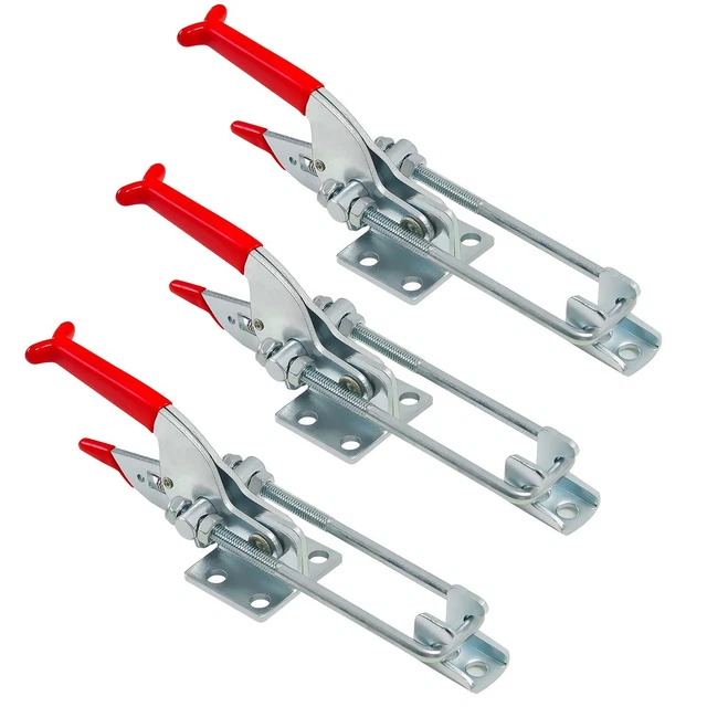 3-Pack 2000lbs Capacity Toggle Clamps: Adjustable Latch U Bolt