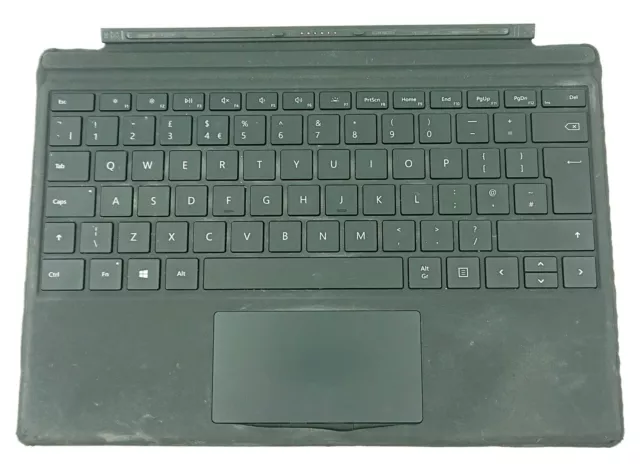 Microsoft Surface Pro 3 4 5 6 7 Type Cover UK Keyboard Black Grade-C Condition