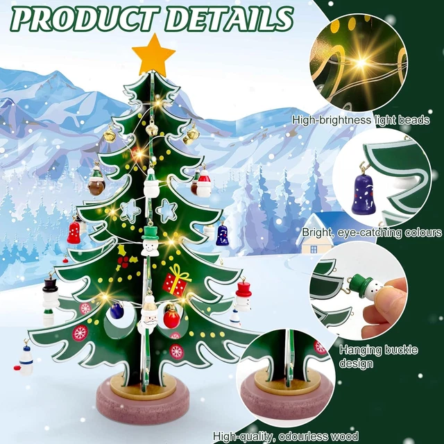 BRUBAKER Set 6 Ciondoli Albero Di Natale In Legno, Maria E Giuseppe Con Angeli, Dipinti A Mano, Made In Germany, 6 Cm - 4