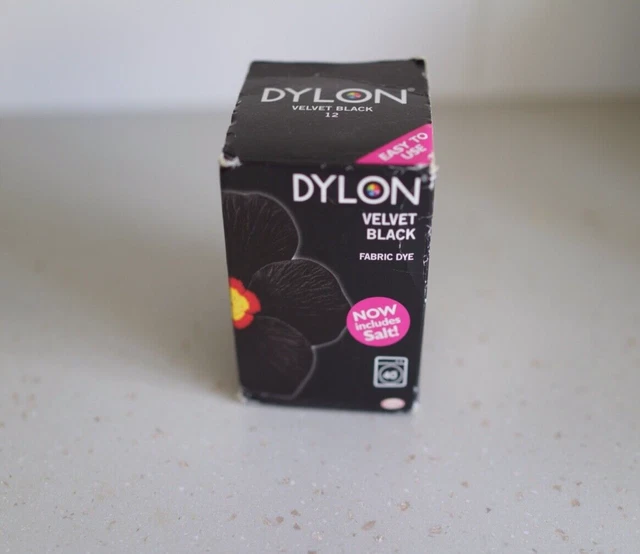 Dylon Dye Terciopelo Negro + Caja de Sal 350g Caja