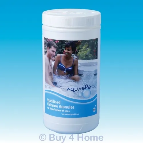 Aquasparkle 1kg Stabilised Chlorine Granules Hot Tub Spa Swimming Pool Chemicals