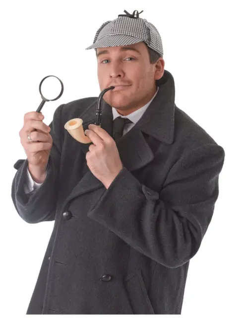 Sherlock Holmes Déguisement Détective Kit Adultes Accessoire Déguisement