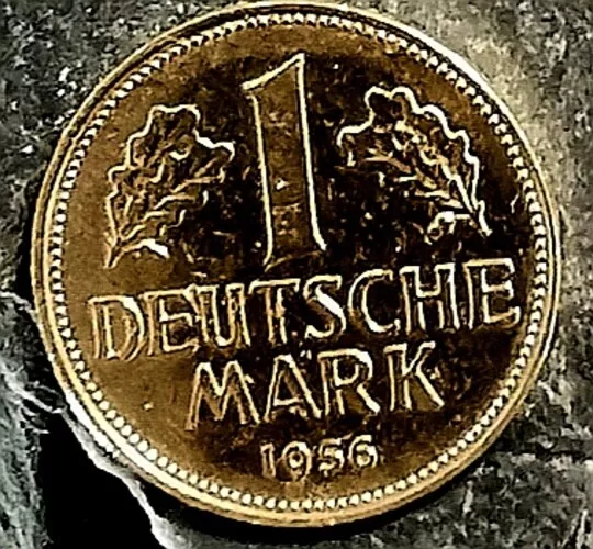 1 DM - 24 Karat vergoldet - Geburtstag-Hochzeit von 1950-2001 mit Kapsel 2