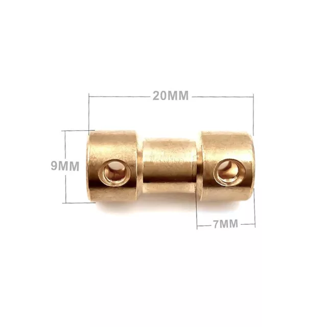 Practical Brass Coupling Joint Coupler for Connecting Different Diameter Axles