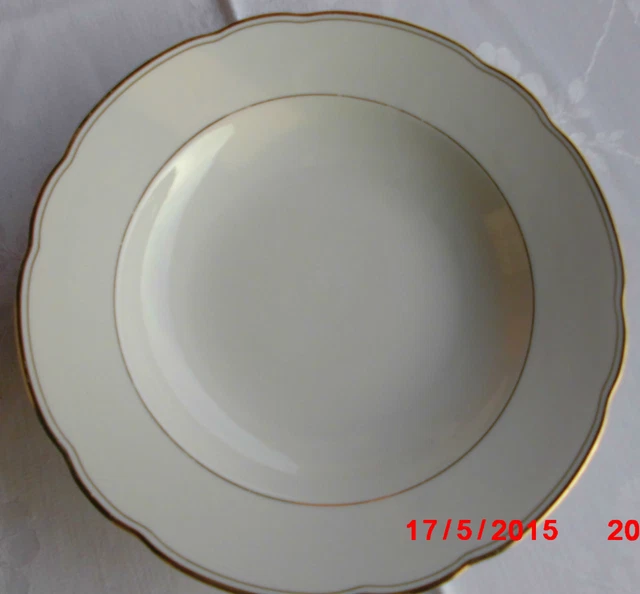 Chic Antique Suppenteller Provence – Porzellan, 21 Cm, Weiß Mit Blumenmuster, Spülmaschinengeeignet