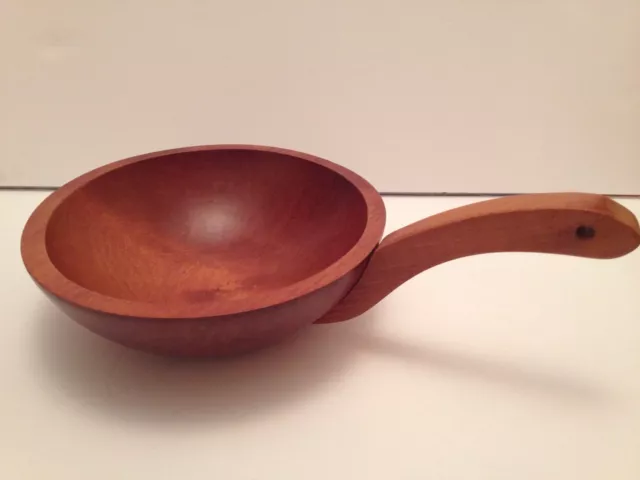 Vintage Baribo-maid Canada Wooden Skillet Handled Bowl