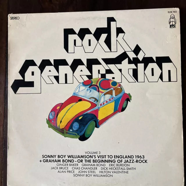 Sonny Boy Williamson/Graham Bond - Rock Generation - Vol. 3 VG/VG