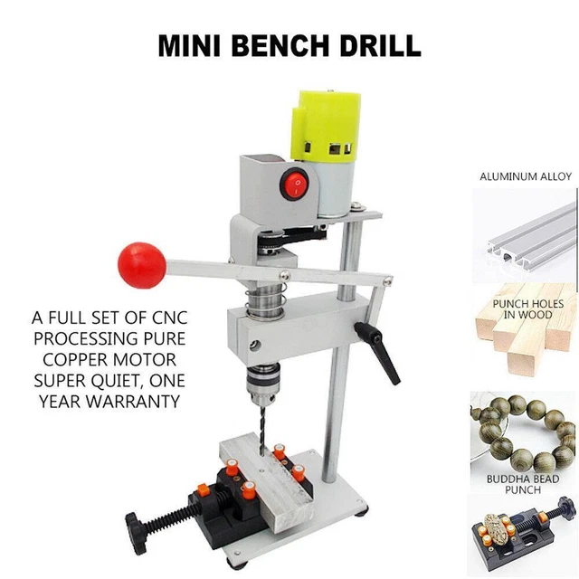 Mini Bench Drill Tool High Precision Portable Bench Woodworking Drilling Machine