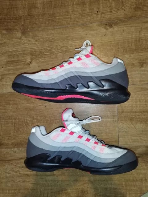 NIKE COURT ZOOM Vapor X Air Max 95 Solar Red UK 11 Sport Trainers Very ...