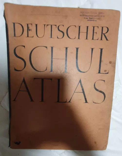 interessanter, alter deutscher Schulatlas 1943