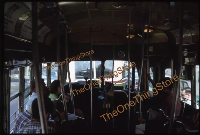 Philadelphia Trolley 1960s 35mm Slide Kodachrome Original Interior People PTC