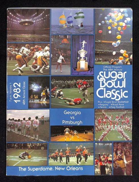 1982 Sugar Bowl Program Pitt v Georgia Dan Marino MVP 86167b12