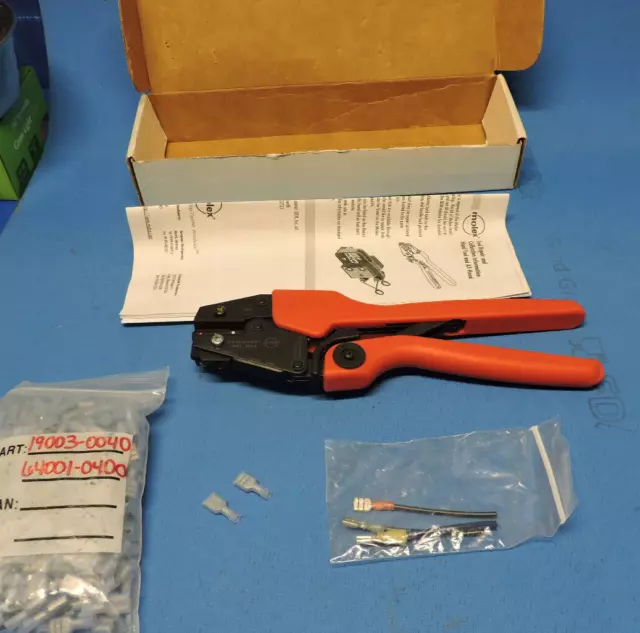 Molex 0640010400H Hand Crimp Crimper Tool 10-22 AWG.  RHT-1994 (Kit)