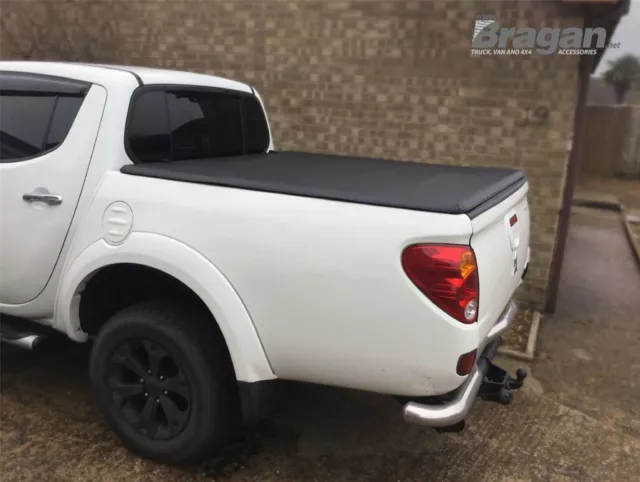 Tri Faltbar Weich Tonneau Abdeckung für Mitsubishi L200 Triton Strada 2019 +