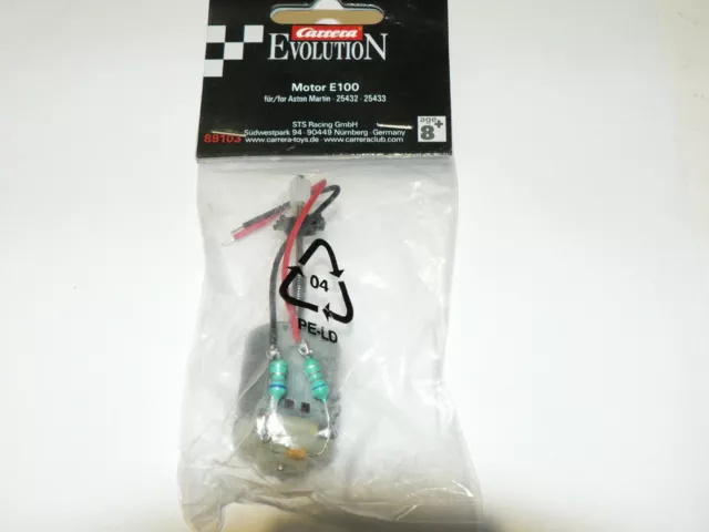 Carrera  Evolution Motor 89103 Evo E100 für Aston Martin 25432 + 25433 NEU