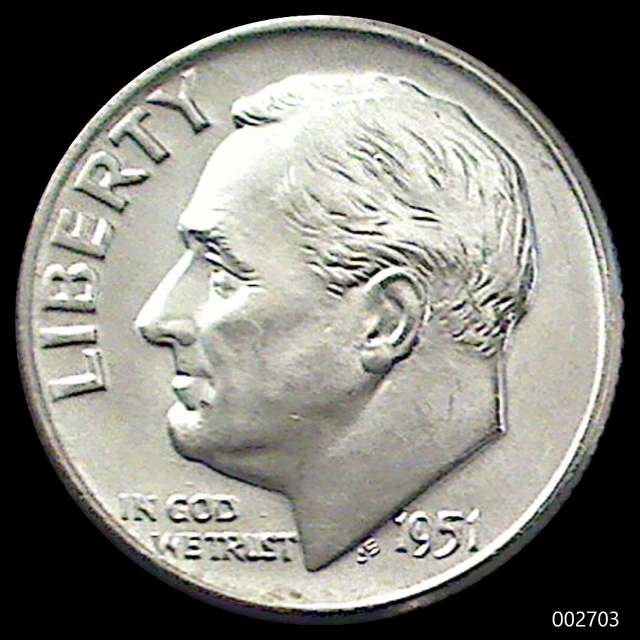 1951-D Roosevelt Dime (Brilliant & Uncirculated)