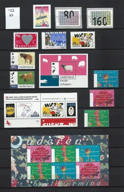 Niederlande Jahrgang 1997 Postfrisch nach NVPH Komplett jaargang