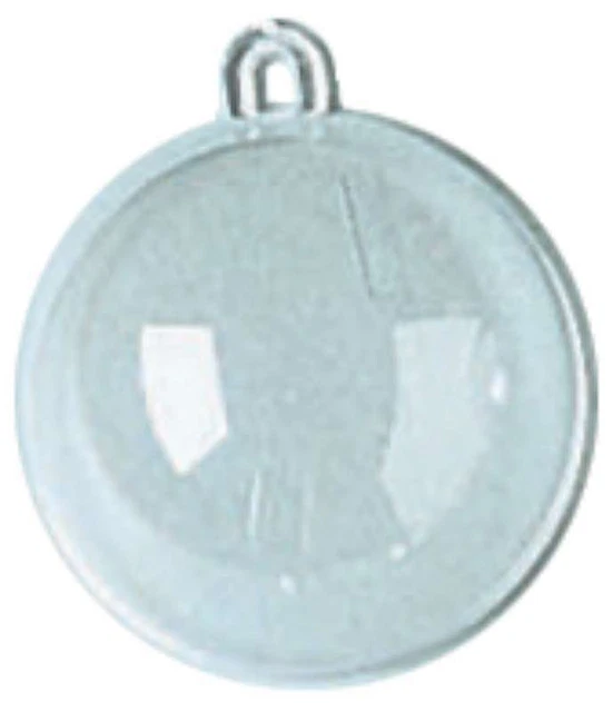 Adorno de bola colgante de plástico 60 mm transparente 082676963063