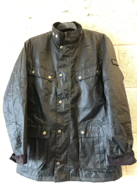 Barbour Men's International Duke Wax Jacket Sage Size 3XL REF JN3+