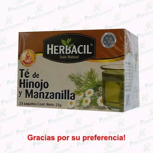 Té Herbacil de Manzanilla y Anis 25 bolsitas