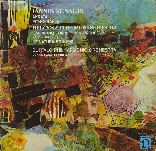 Lukas Foss/BPO 'Iannis Xenakis/Krzysztof Penderecki' Nonesuch LP H-71201 Lukas Foss/BPO 'Iannis Xenakis/Krzysztof Penderecki' Nonesuch LP H-71201