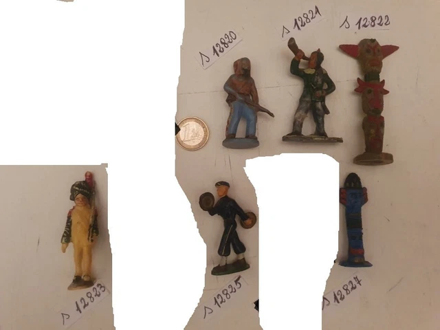 Lot De 2 Soldats En Plastique Au Choix (Cyrnos, Starlux, Etc.) - Échelle 1:32 (60mm) - Occasion