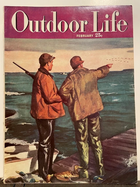 Outdoor Life Magazine  2-1949   Bob Kuhn   Tom Lovell  Jack O'conner   Vg