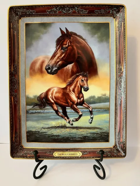 Franklin Mint TB Portrait of a Champion Limited Fine Porcelain Horse