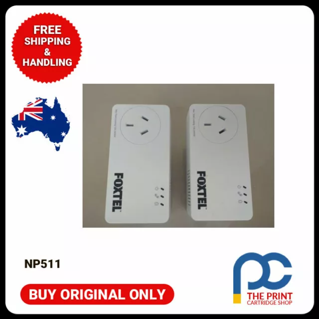 Netcomm NP511 powerline adapters 500mbps x2. Foxtel  AV500  SAME AS DLINK