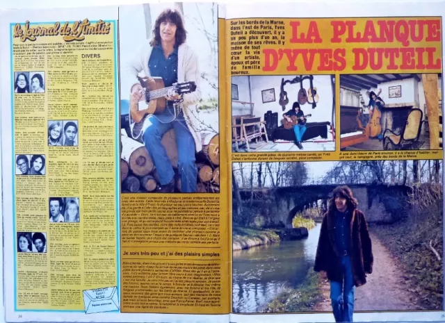 *YVES DUTEIL => coupure de presse 2 pages 1978 //  FRENCH CLIPPING