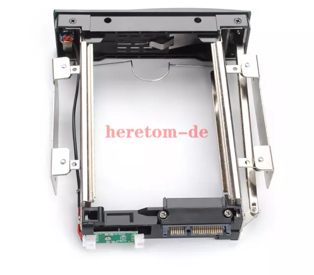 5,25" Einschubloser Easy Swap Wechselrahmen für 3,5" Festplatten SSD/HDD Dock DE