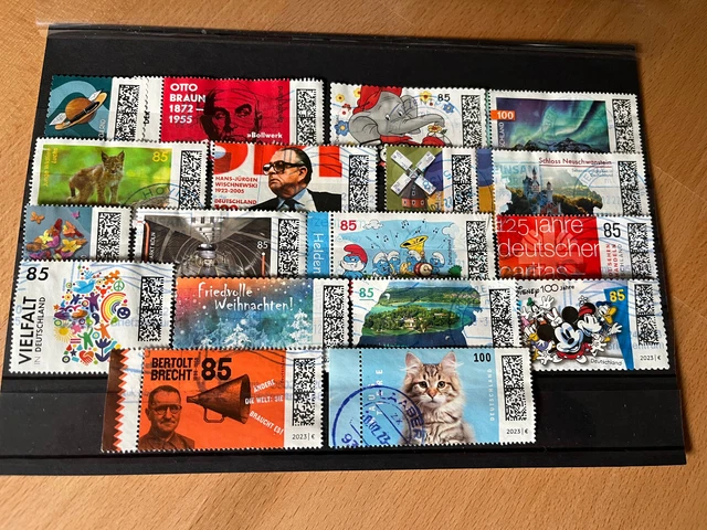 BRD -  Lot Briefmarken gestempelt von 2022 / 2023 - echt gelaufen !!!
