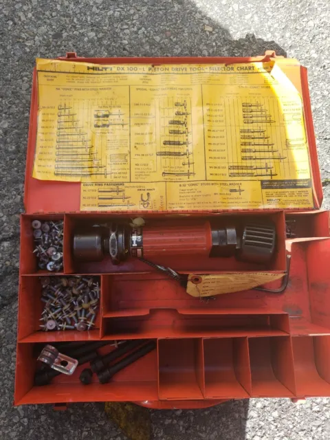 Hilti DX 100-L Piston Drive Tool Kit in case Fastening System