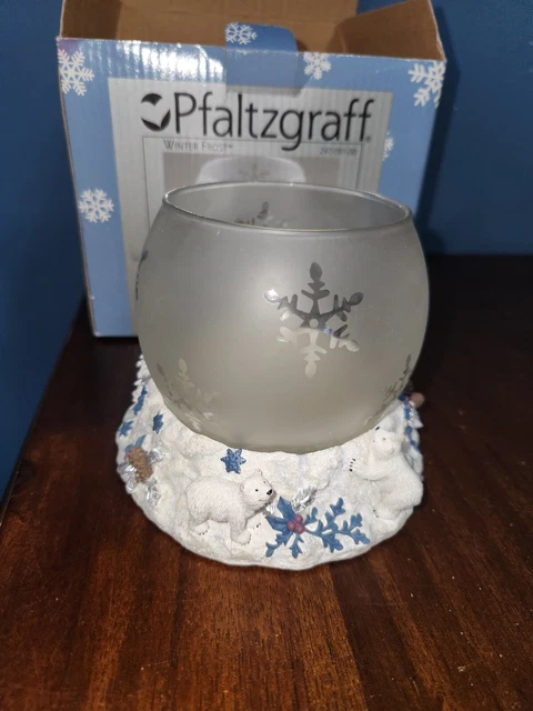 pfaltzgraff winter frost Candle Holder
