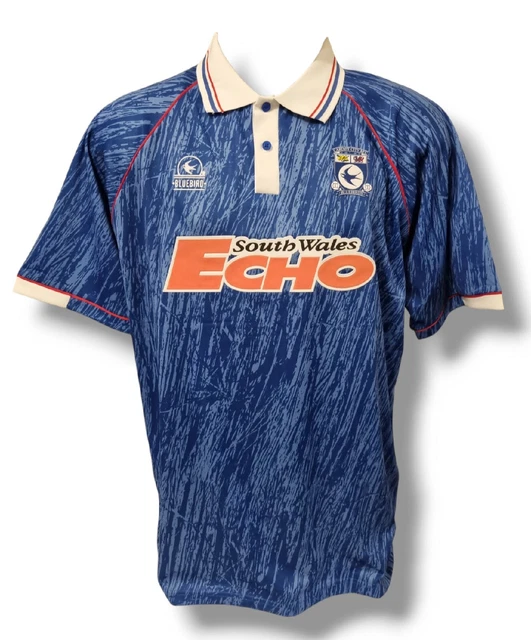 Cardiff City 1992/1993 Home Football Shirt Jersey Soccer Bluebirds Retro 2XL