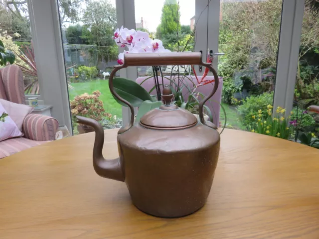 Antique Vintage Copper & Brass Kettle