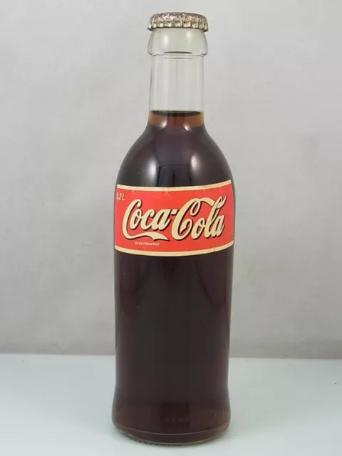 Coca-Cola Classic Non Aperto Bottiglia 0,2 L Bottiglia Vetro Vintage Rare Rarità