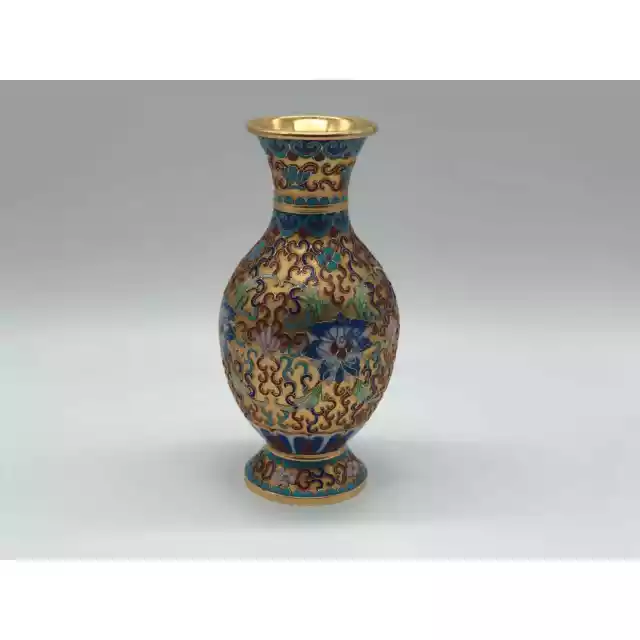 Chinese Champleve Cloisonné Vase