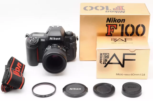 [MINT in BOX] Nikon F100 35mm Film Camera AF Nikkor 60mm f/1.4 D Lens From JAPAN