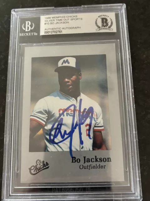 1986 Bo Jackson Auto Memphis Chicks #10.  Royals Superstar