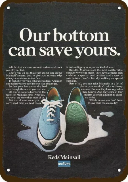 1968 KEDS MAINSAIL SHOES Vintage-Look-Edge *** DECORATIVE REPLICA METAL SIGN ***