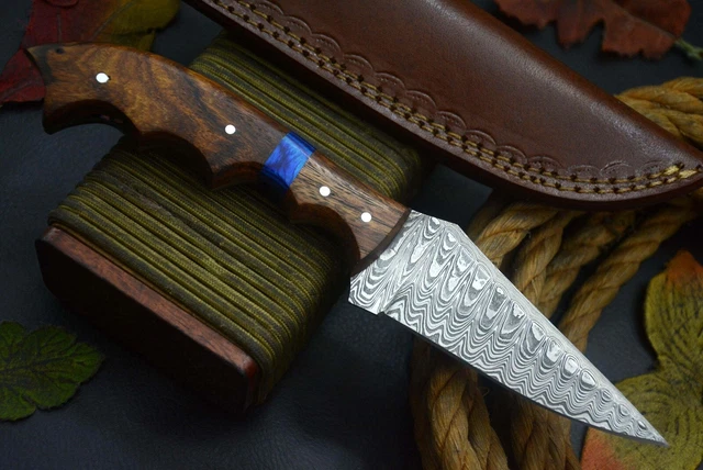 Custom 8.2"OAL Hand Forged Damascus Steel Hunting Knife Handmade (Q707-I) 2