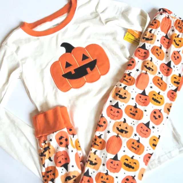 Gymboree Unisex Sz 12 Pumpkin Gymmies Pajamas PJs Boy Girl NWT Halloween