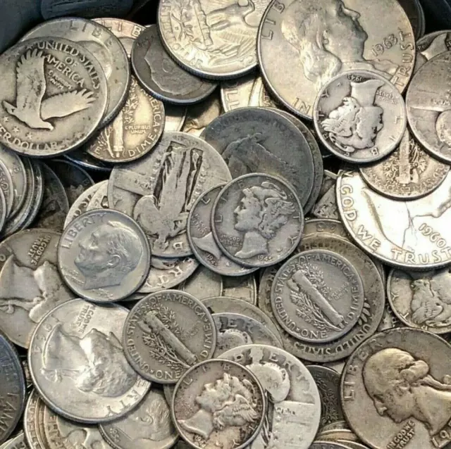 Nice Condition USA Coins 90% SILVER Mercury Dimes Not Culls