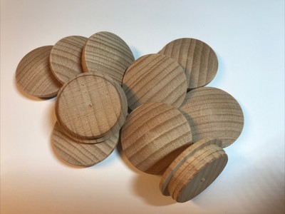 50 x Abdeckkappe Kappe aus Buchenholz lackiert Stift 13,9/14,3 mm Kopf 18 mm 