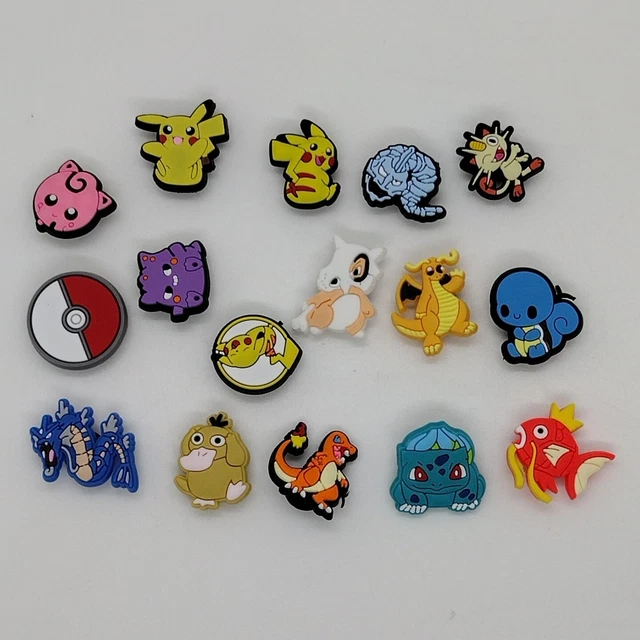 16pc Pokemon Shoe Charms For Crocs Popular Cute Animated Pets Go